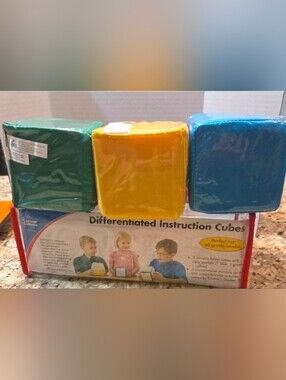 Carson Dellosa Differentiated Instruction 3 Cubes Dice Clear Pockets Homeschool
